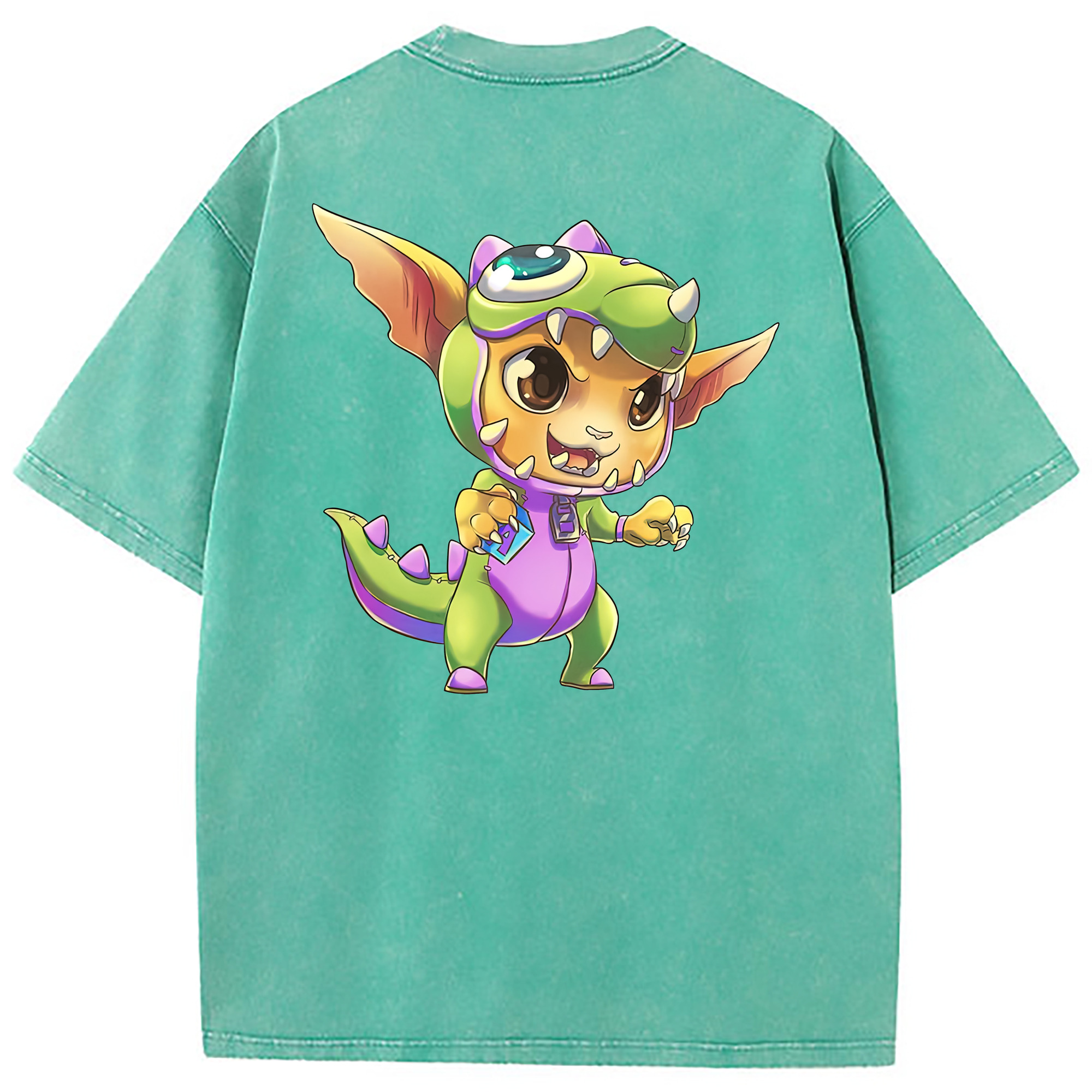 （画像用） リーグ・オブ・レジェンド League of Legends LOL 綿100% ヴィンテージ風 半袖Tシャツ（背面プリント）